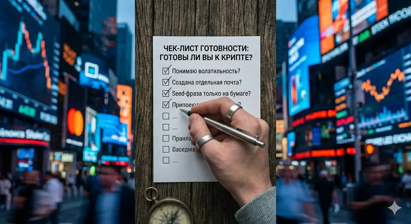 StartCryptoGuide — Чек-лист готовности: готовы ли вы к крипте?