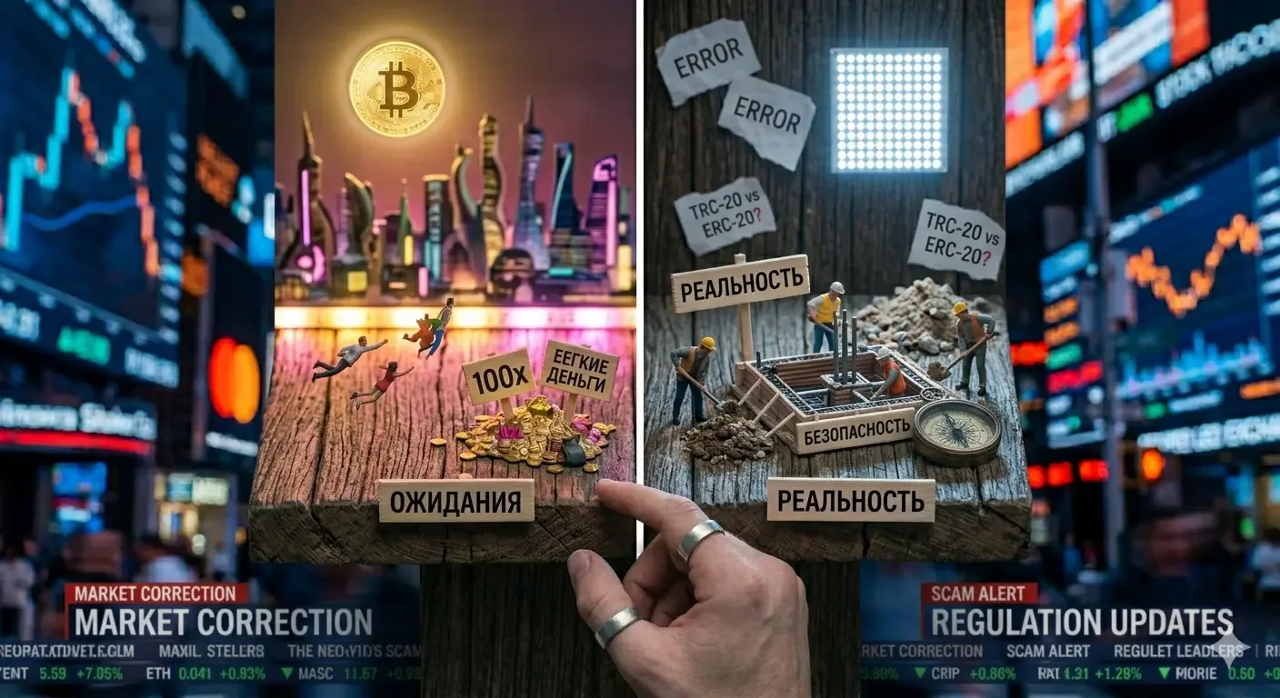 StartCryptoGuide — Ожидания vs реальность криптовалюты