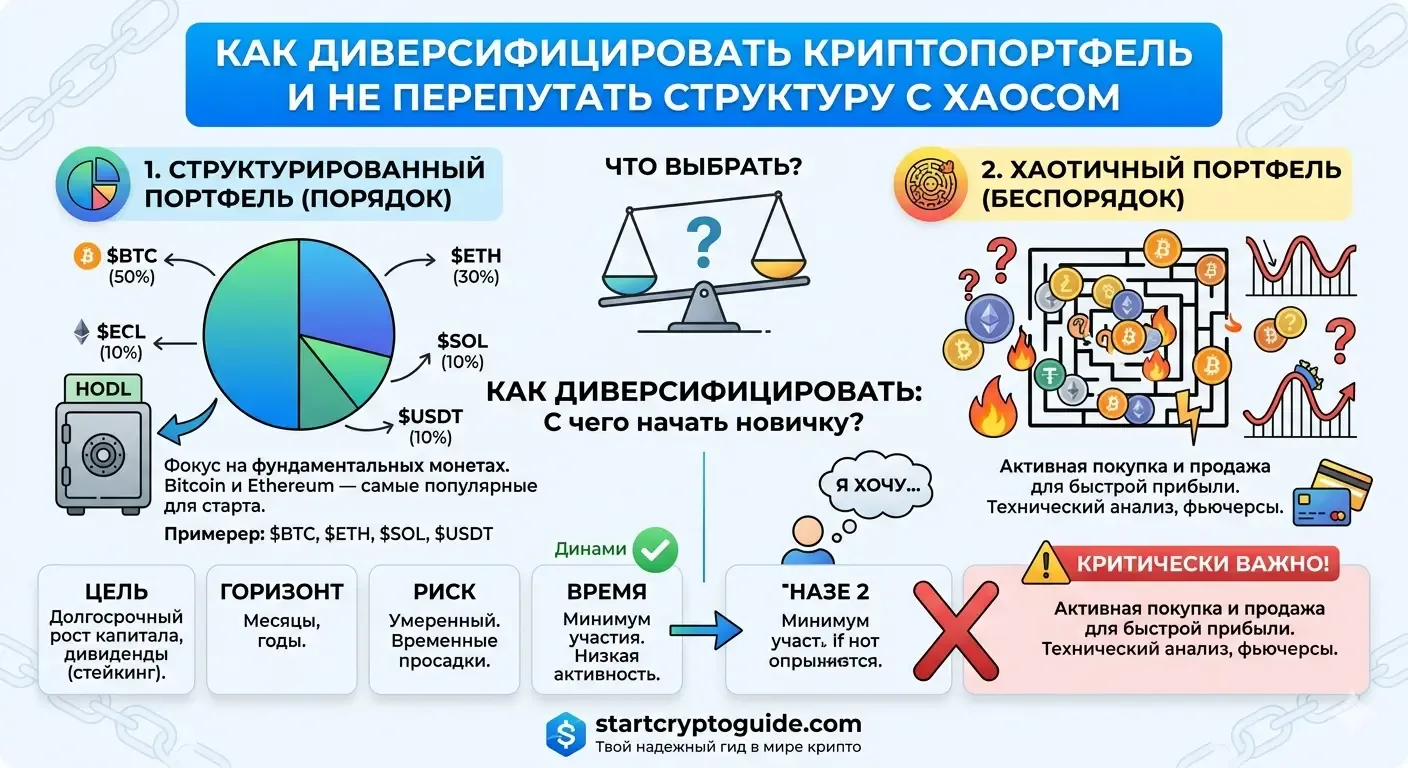 StartCryptoGuide — Диверсификация активов: минимизация рисков