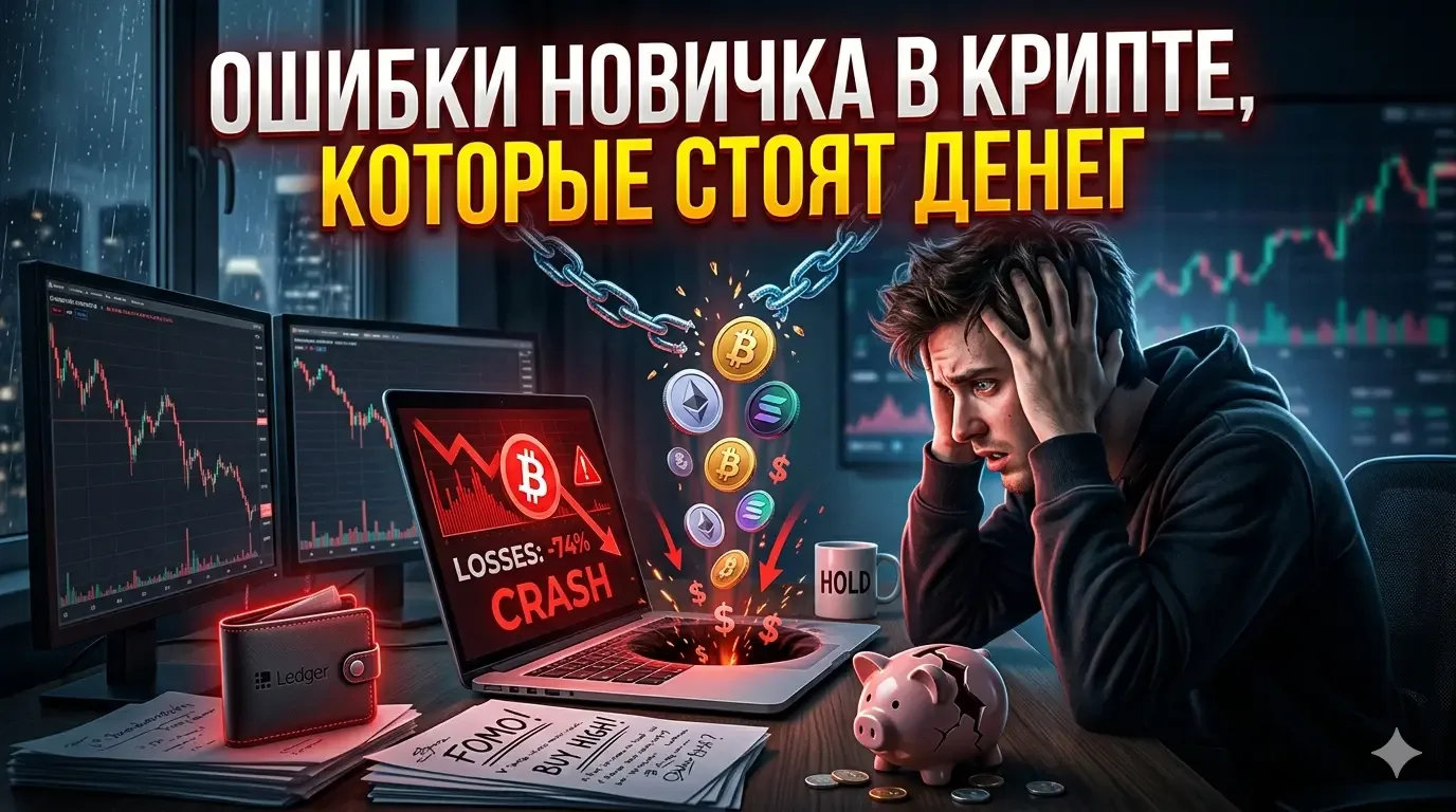 StartCryptoGuide — Ошибки новичка в крипте, которые стоят денег